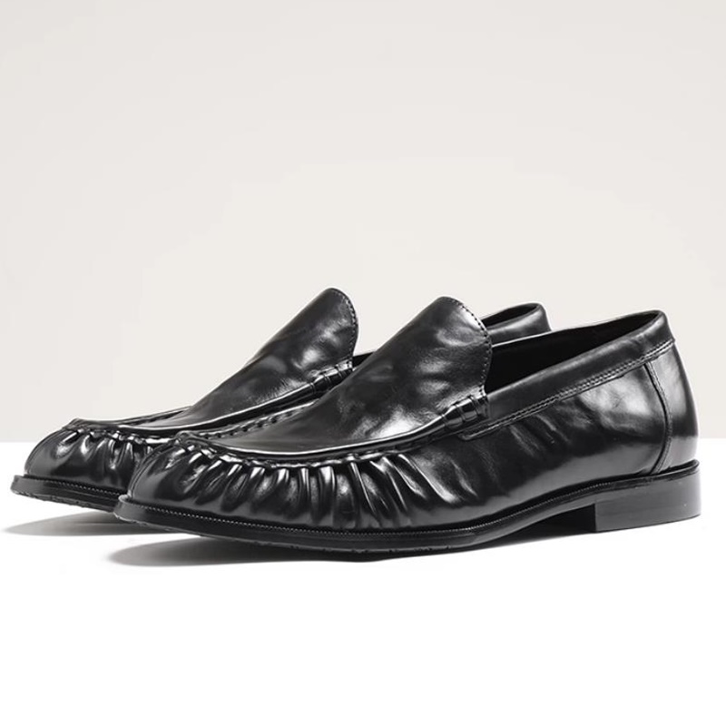 Men'S Shoes Grip - Sapatos Casuais de Couro Masculinos com