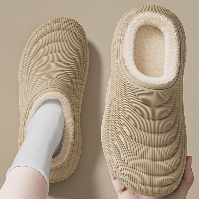 Men'S Shoes Grip - Casa fuzzy chinelo feminino fofo inverno