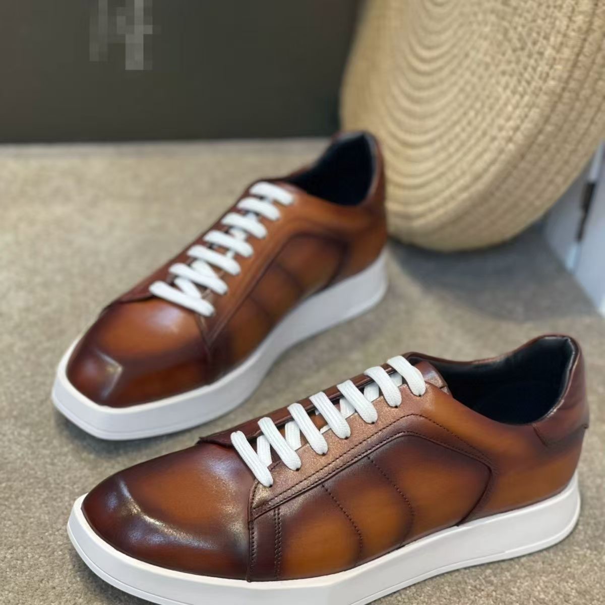 Men Shoes Eu To Us - Super grande tamanho genuíno pele de