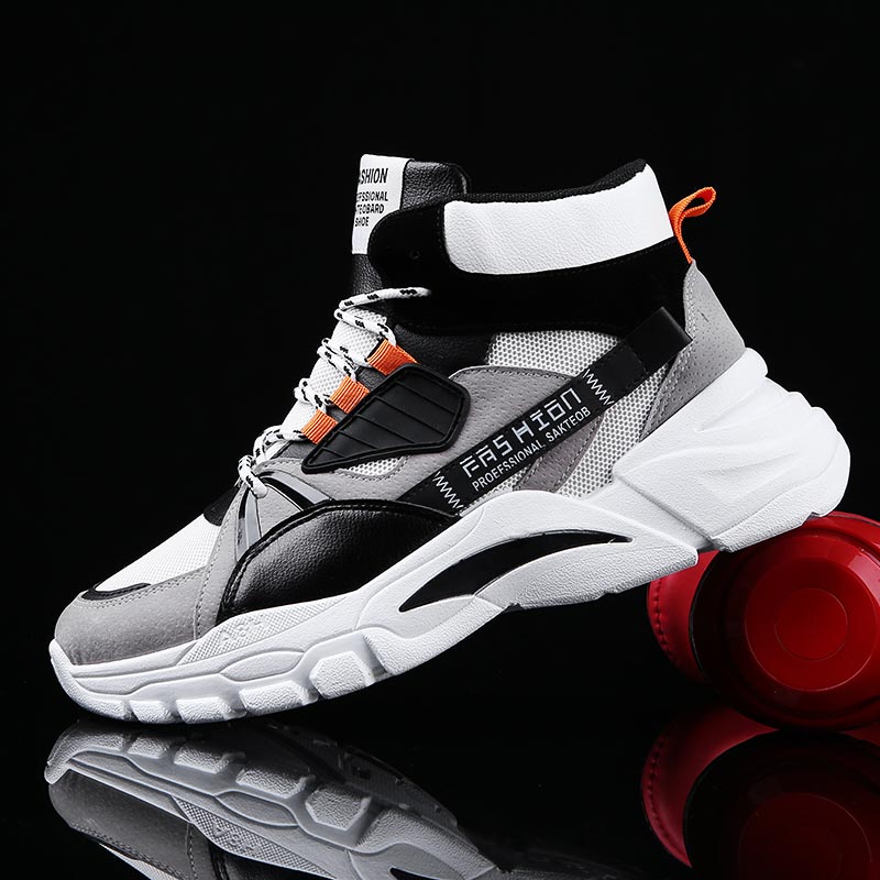 Men Shoes Eu To Us - Hightop-Sapatilhas Esportivas Masculinas, Sapatilhas de Cima