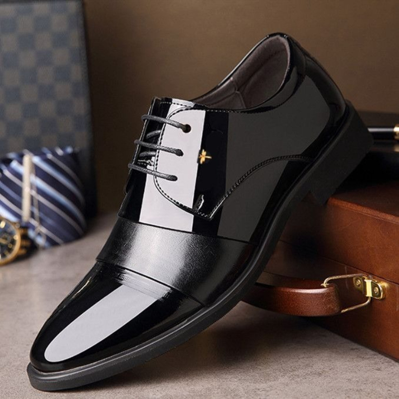Men Shoes Formal - Sapatos Formais de Couro Masculinos com