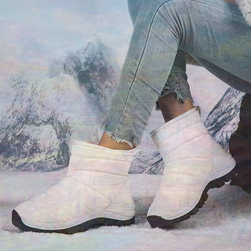 Men Shoes Eu To Us - Antiderrapante térmico idosos tênis mulher sapatos