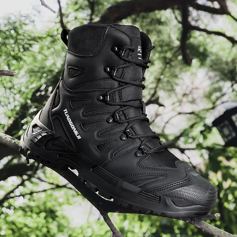 Men'S Shoes For Work - Botas táticas de caminhada ao ar