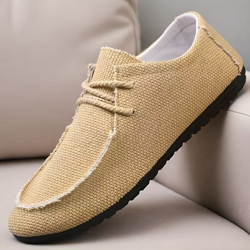 Men'S Shoes For Work - Sapatos masculinos de lona com cadarço,