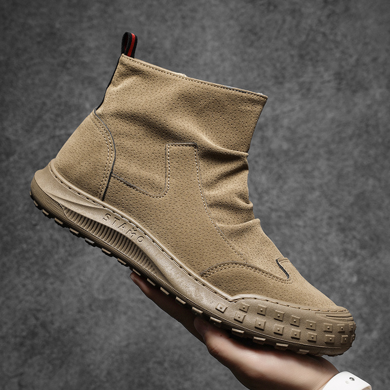 Botas de Camurça Masculinas de - Men'S Shoes For Work avaliação e preço