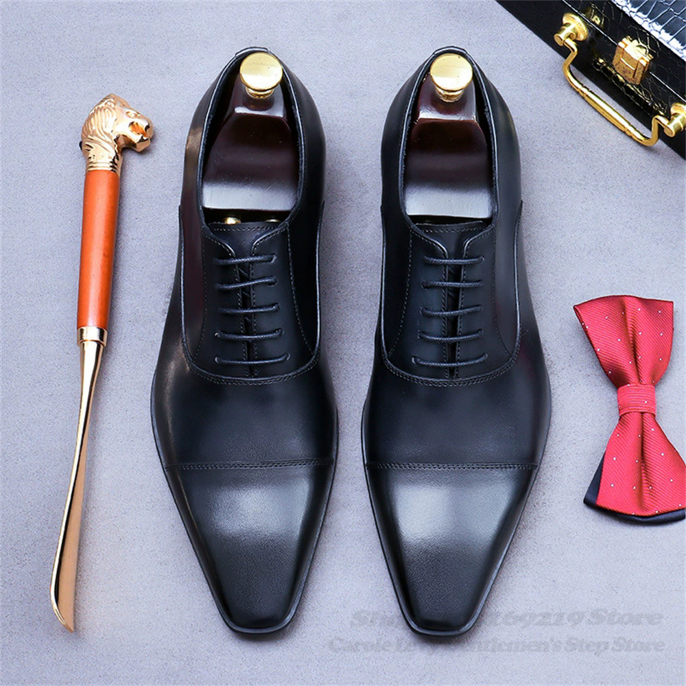 Homens oxford sapatos de couro - Men Shoes Formal avaliação e preço
