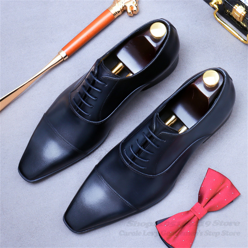 Homens oxford sapatos de couro - Men Shoes Formal avaliação e preço