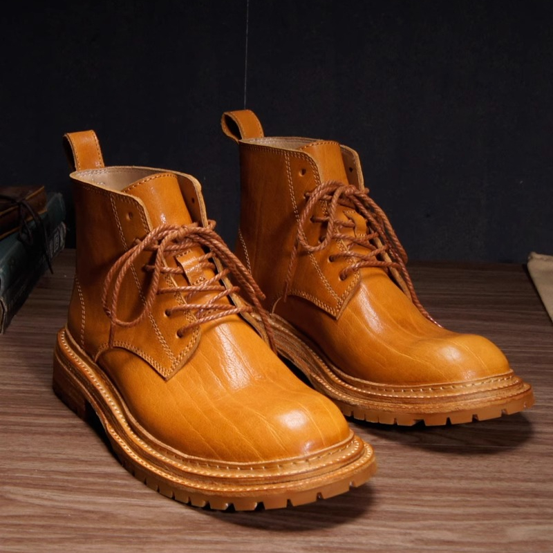 Botas de Couro Bovino Texturiz - Men'S Shoes For Work avaliação e preço