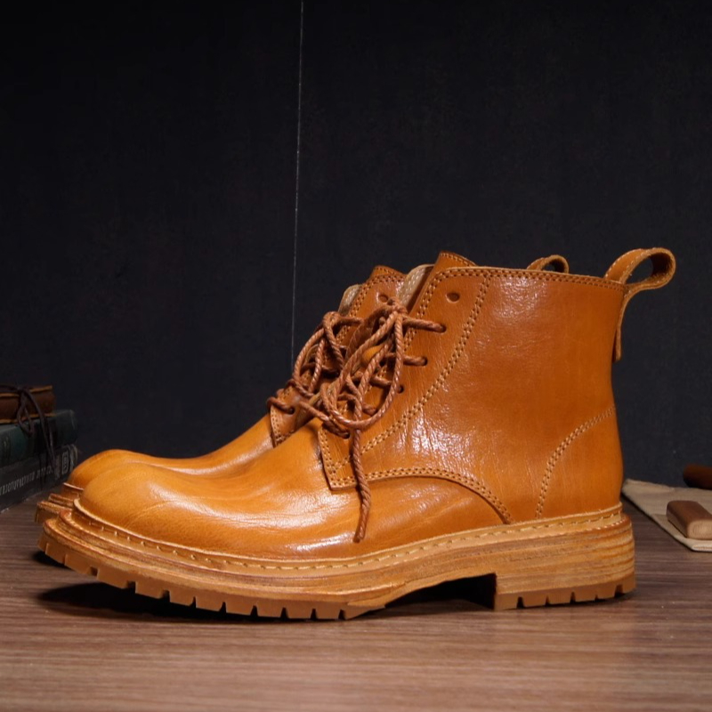 Botas de Couro Bovino Texturiz - Men'S Shoes For Work avaliação e preço