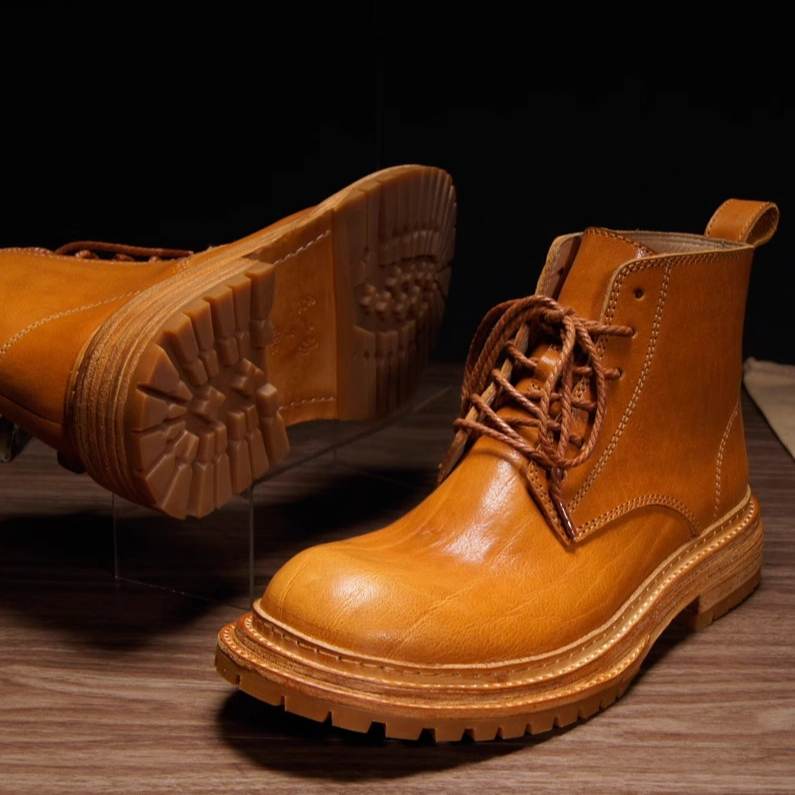 Botas de Couro Bovino Texturiz - Men'S Shoes For Work avaliação e preço