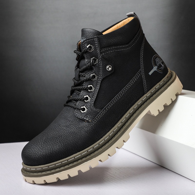 Botas masculinas de cano alto  - Men'S Shoes For Work avaliação e preço