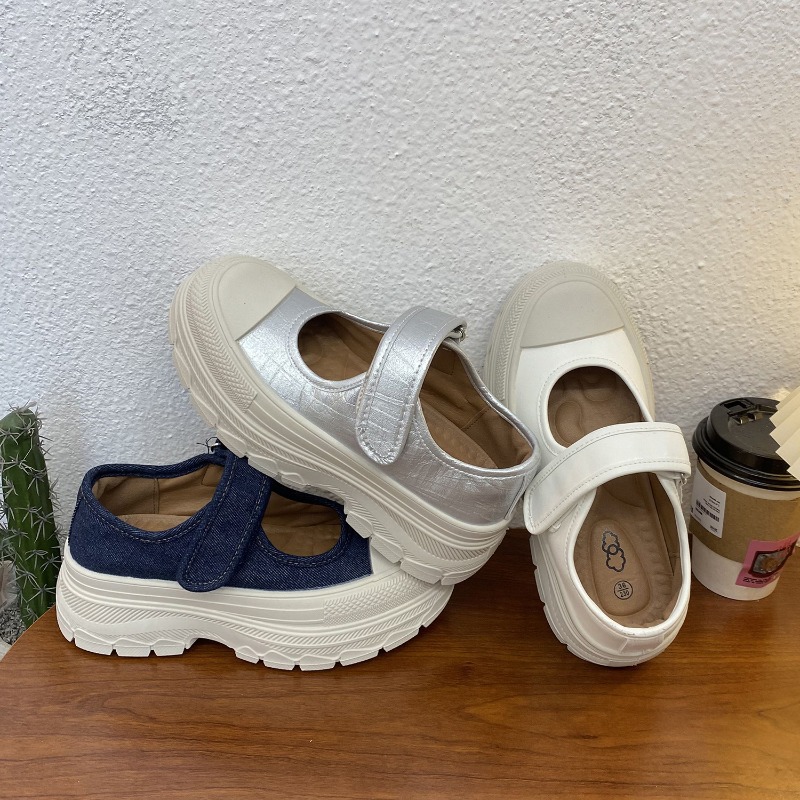 Sapatos Femininos Mary Jane co - Velcro Strap Sandal avaliação e preço