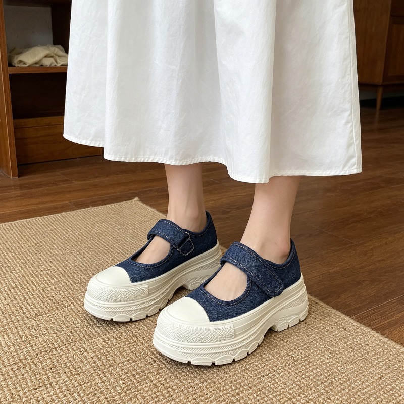 Sapatos Femininos Mary Jane co - Velcro Strap Sandal avaliação e preço