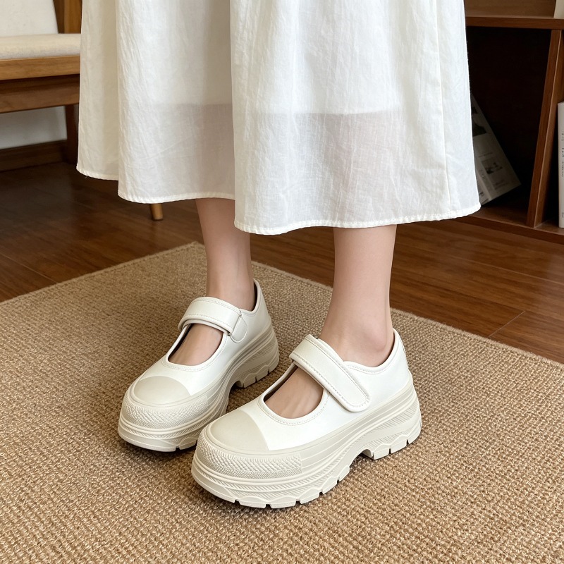 Sapatos Femininos Mary Jane co - Velcro Strap Sandal avaliação e preço