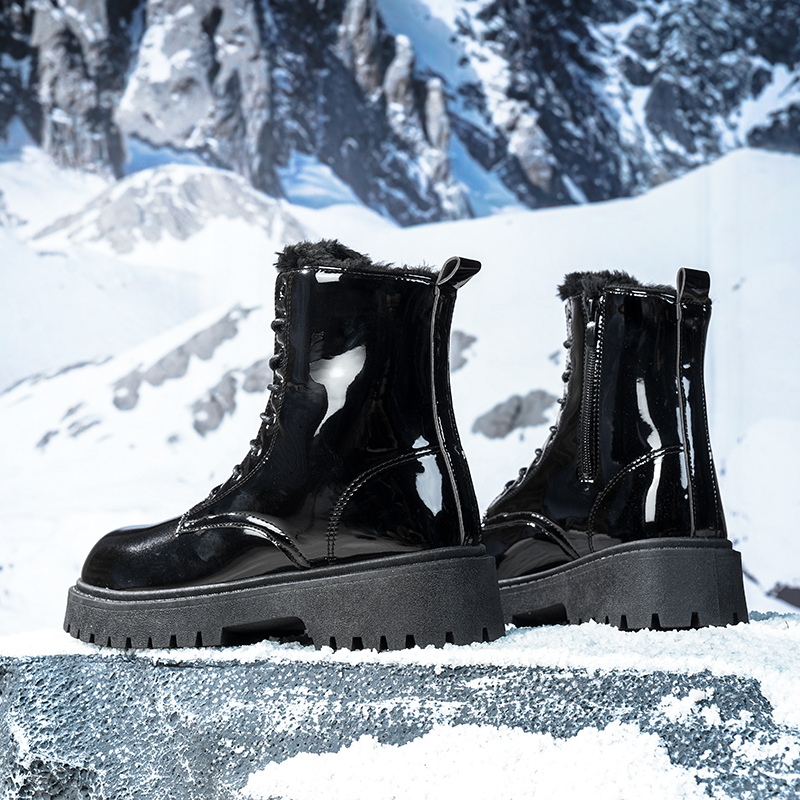Botas masculinas de pelúcia qu - Men'S Shoes For Work avaliação e preço