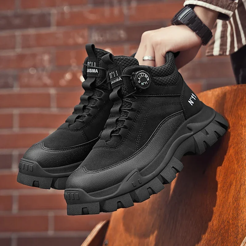 Botas masculinas de luxo de al - Men'S Shoes For Work avaliação e preço