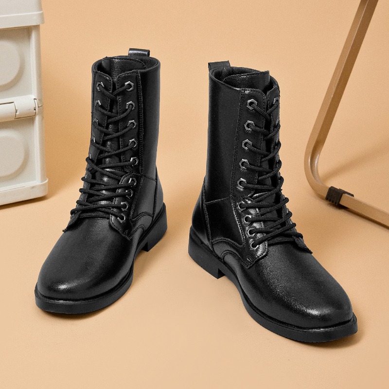 Botas de Couro de Cano Alto pa - Men'S Shoes For Work avaliação e preço