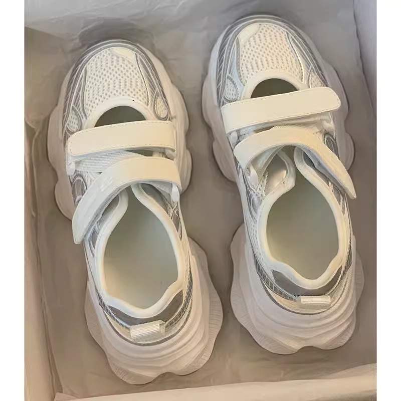 Sandálias Plataforma Metálicas - Velcro Strap Sandal avaliação e preço