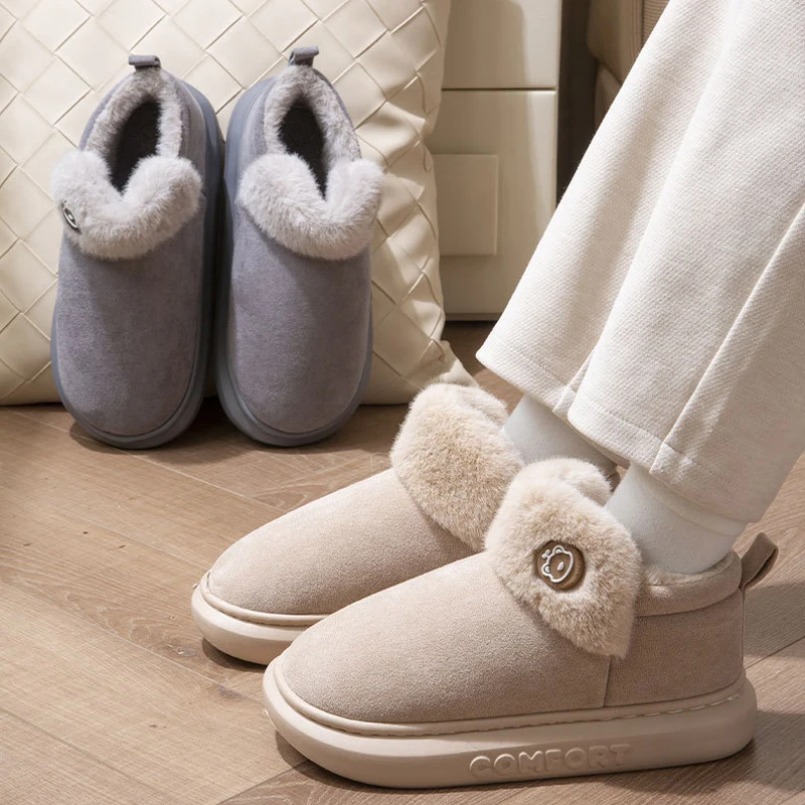 Casa fuzzy chinelo feminino fo - Men'S Shoes Grip avaliação e preço