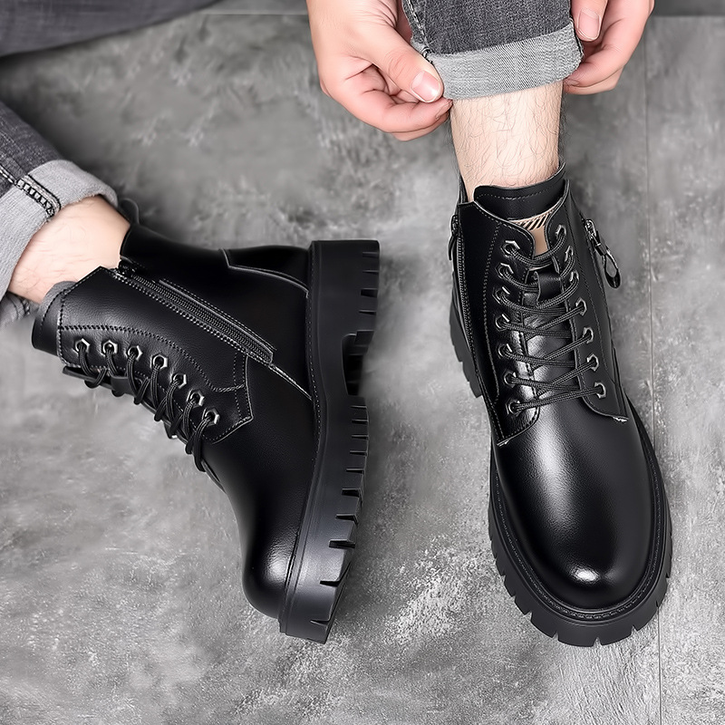 Botas clássicas masculinas de  - Men'S Shoes For Work avaliação e preço