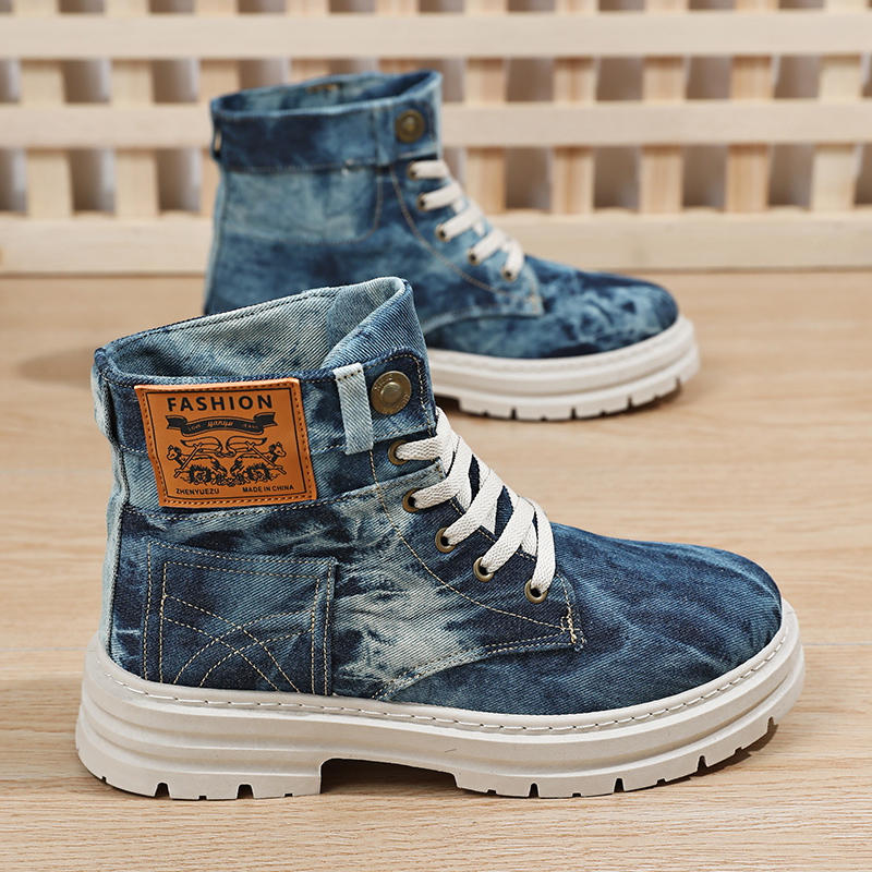 Tênis de cano alto em denim la - Men'S Shoes Grip avaliação e preço