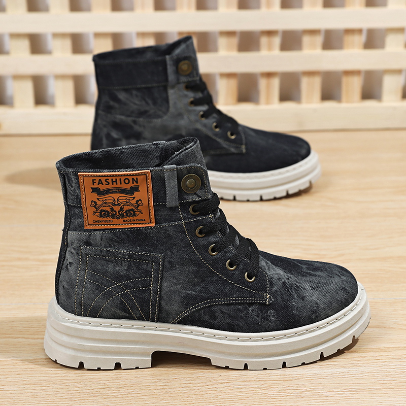 Tênis de cano alto em denim la - Men'S Shoes Grip avaliação e preço