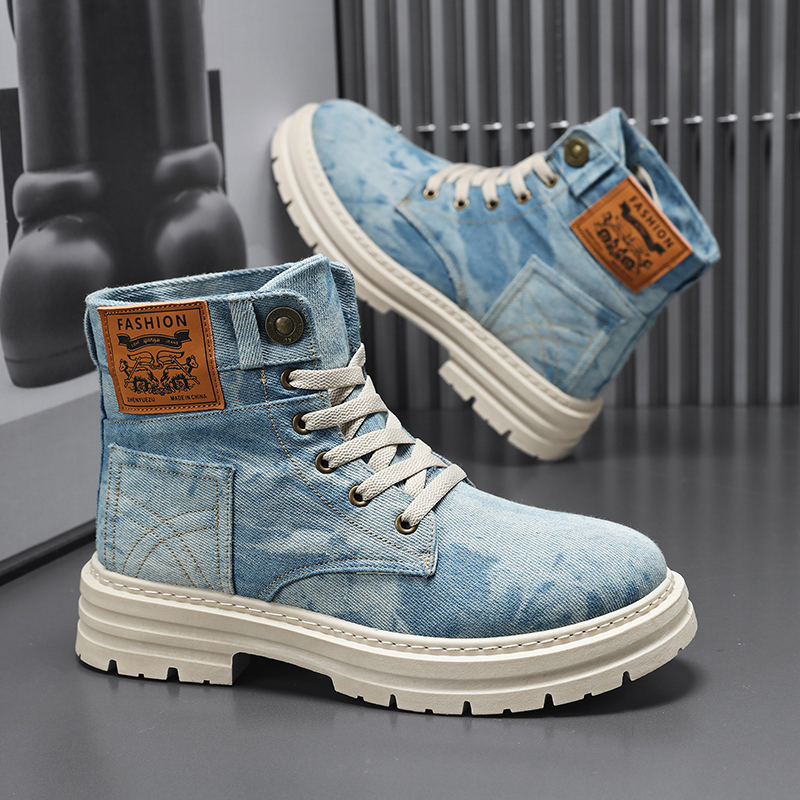 Tênis de cano alto em denim la - Men'S Shoes Grip avaliação e preço