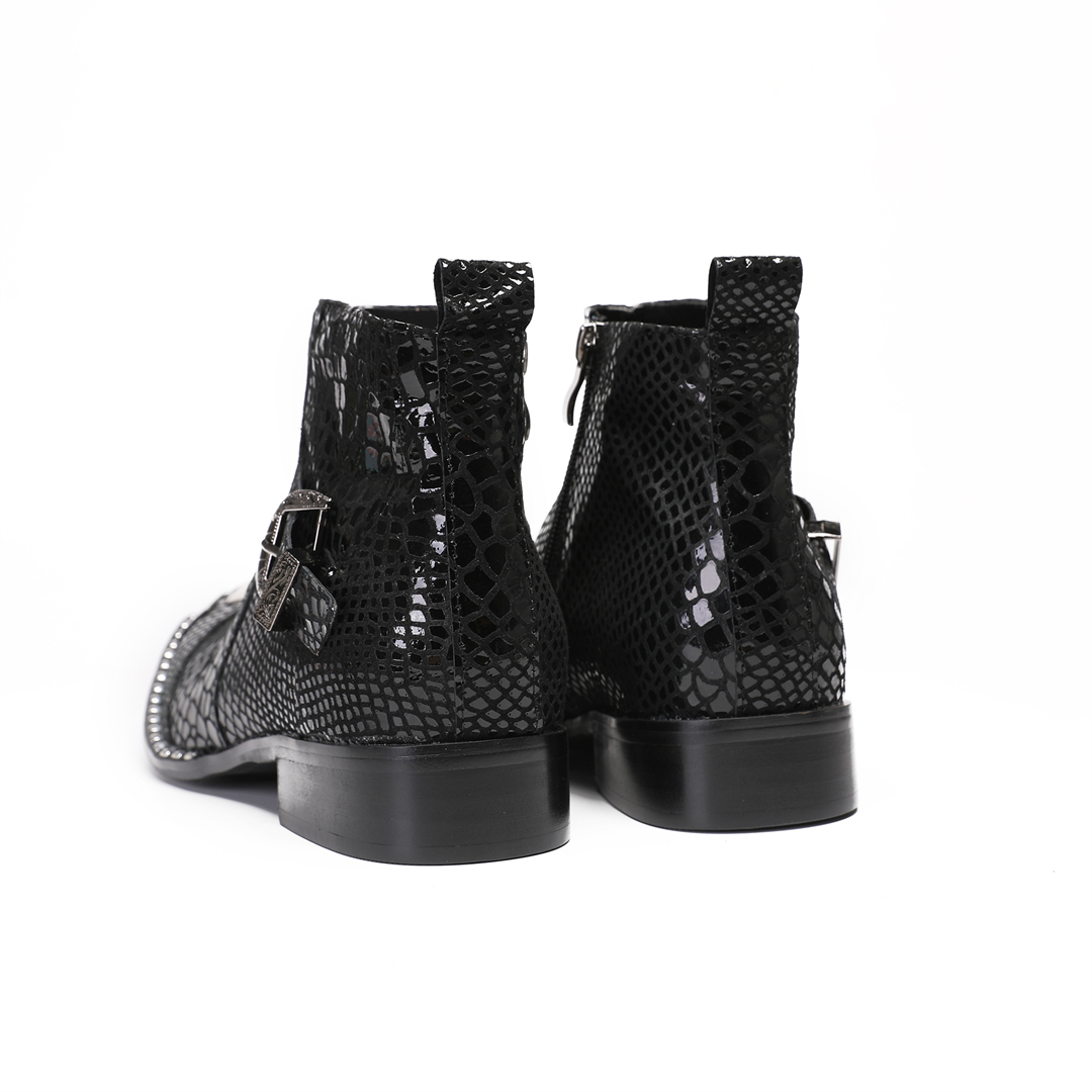 Botas de Couro Preto Britânica - Men Shoes Formal avaliação e preço