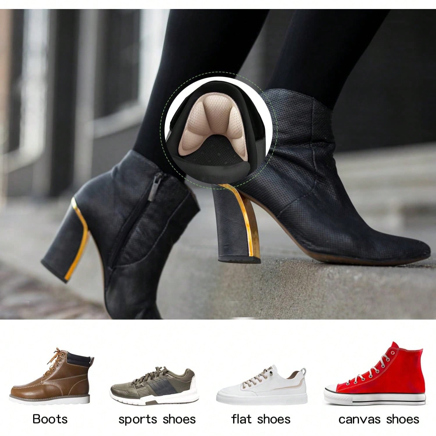 Almofadas Adesivas Reutilizáve - Men'S Shoes Grip avaliação e preço