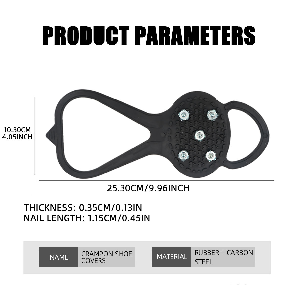 2 pares ao ar livre 5 dentes p - Men'S Shoes Grip avaliação e preço