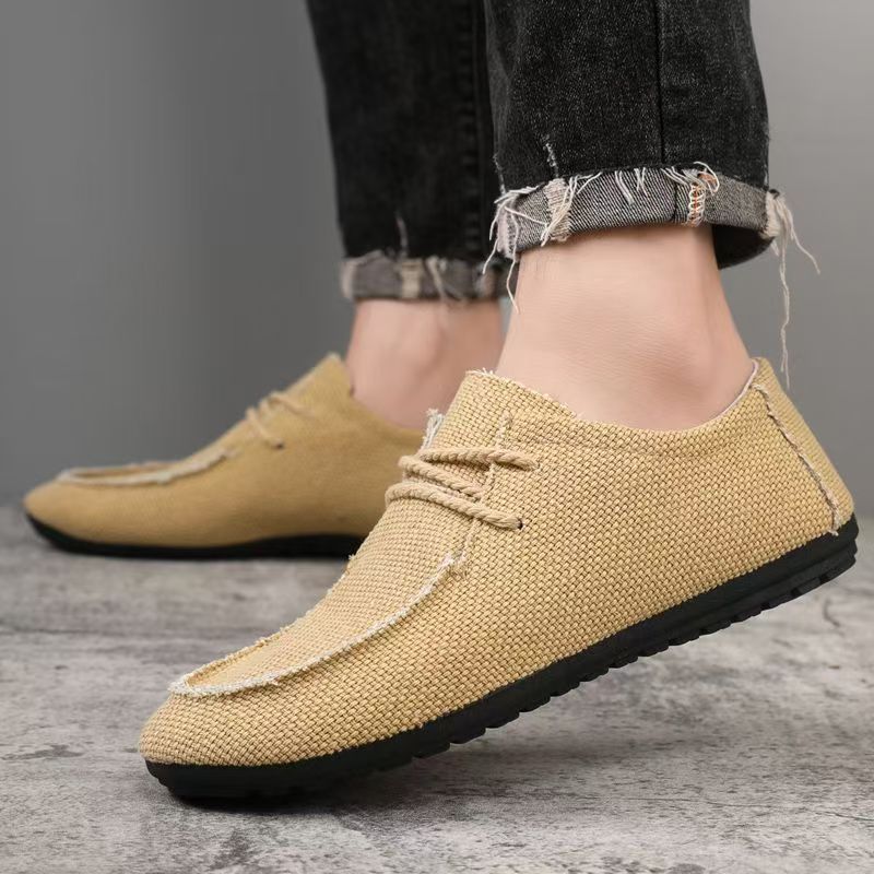Sapatos masculinos de lona com - Men'S Shoes For Work avaliação e preço