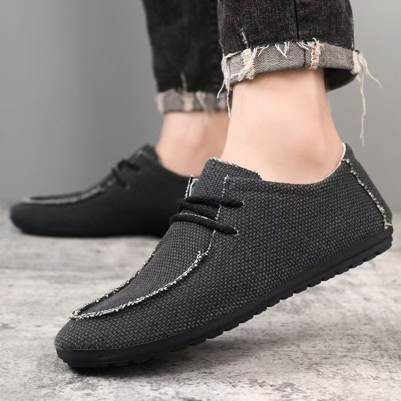 Sapatos masculinos de lona com - Men'S Shoes For Work avaliação e preço